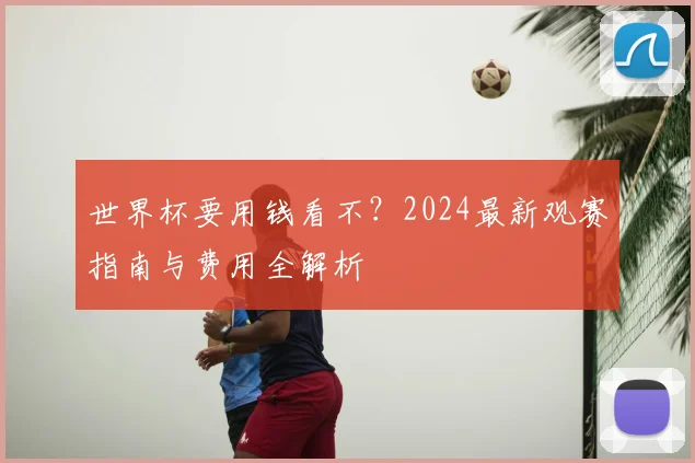 世界杯要用钱看不？2024最新观赛指南与费用全解析